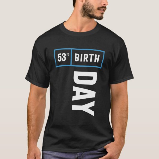 53歳の誕生日 Tシャツ (正面)