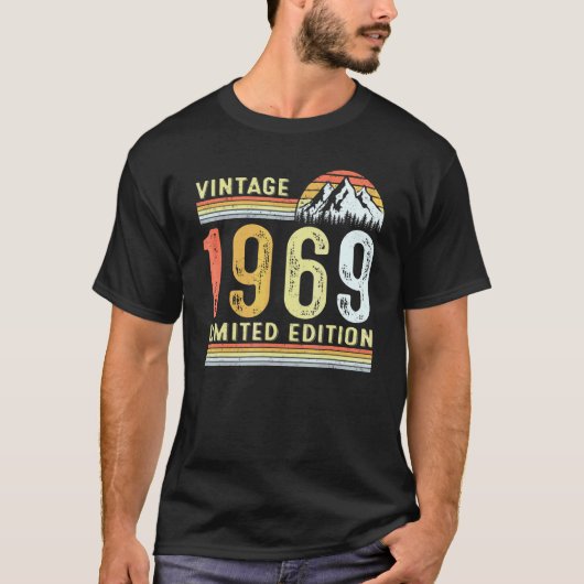 53歳ヴィンテージ1969 53誕生日 Tシャツ (正面)