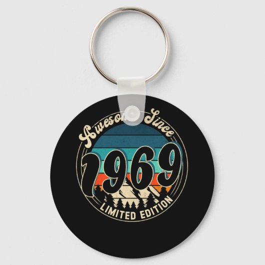 53歳ヴィンテージ53歳誕生日1969 キーホルダー (正面)