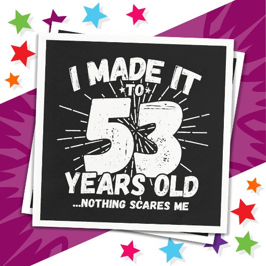 53歳皮肉ミームおもしろい53誕生日 スタンダードカクテルナプキン