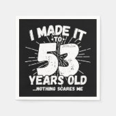 53歳皮肉ミームおもしろい53誕生日 スタンダードカクテルナプキン (正面)