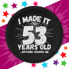 53歳皮肉ミームおもしろい53誕生日 ペーパープレート