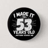 53歳皮肉ミームおもしろい53誕生日 缶バッジ (正面)