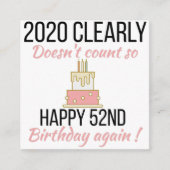 53歳誕生日53歳おもしろい誕生日カード エンクロージャーカード (正面)