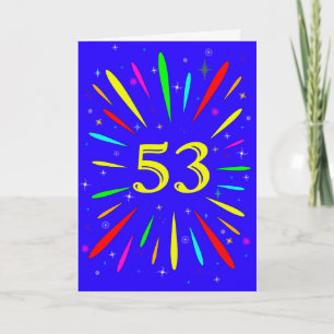 53番目の誕生日爆発カード カード