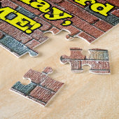 53番目の誕生日:おもしろいグラフインスパイアィレインボー53 ジグソーパズル (側面)