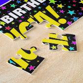 53番目の誕生日:おもしろい、カラフル星野パターン ジグソーパズル (側面)