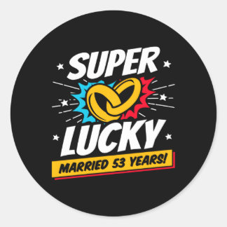 53結婚した年53結婚周年 ラウンドシール