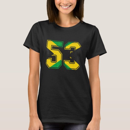 53誕生日ジャマイカ53歳53ジャマ Tシャツ (正面)
