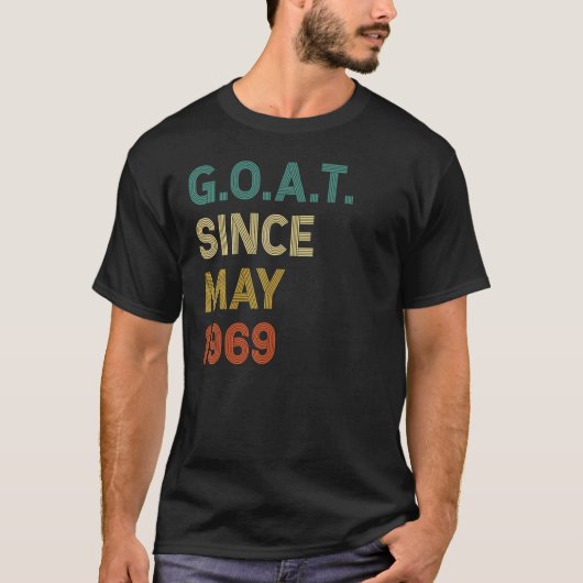 53誕生日53歳ヤギ1969年5月以来 Tシャツ (正面)