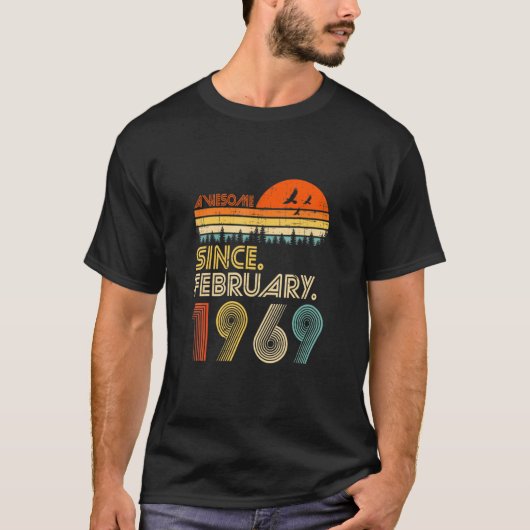 53誕生日53歳素晴らし2月1日から Tシャツ (正面)