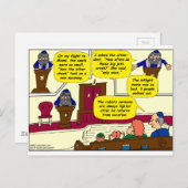 531 ラビのバケーション カートゥーン ポストカード (正面/裏面)