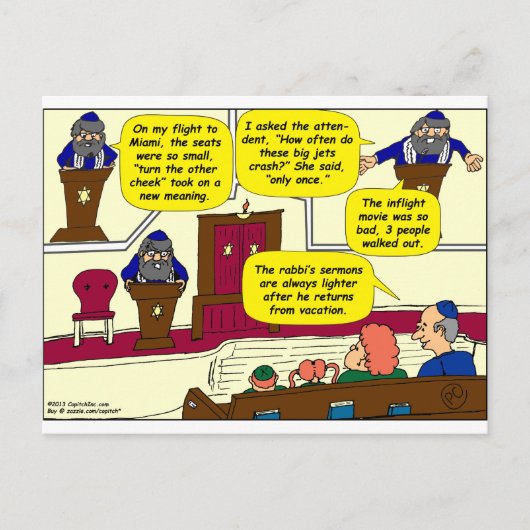 531 ラビのバケーション カートゥーン ポストカード (正面)