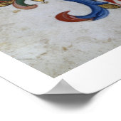 531 f.169v紀氏を描いた歴史イニシャル「D」 ポスター (角)