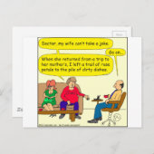 536汚れた皿の漫画 ポストカード (正面/裏面)