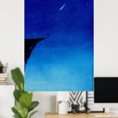 5383.フライ/ブルーエッジに学習？ポスター/プリント ポスター (ホームオフィス)