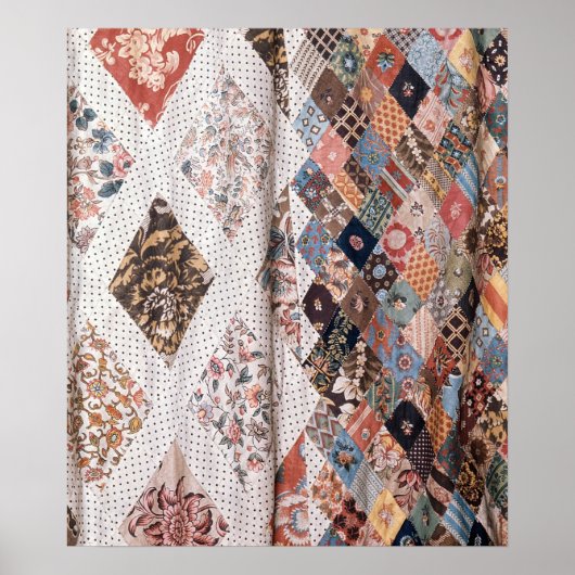 53:ミセス作パッチワークキルト詳細 ポスター (正面)