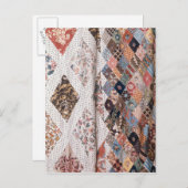 53:ミセス作パッチワークキルト詳細 ポストカード (正面/裏面)