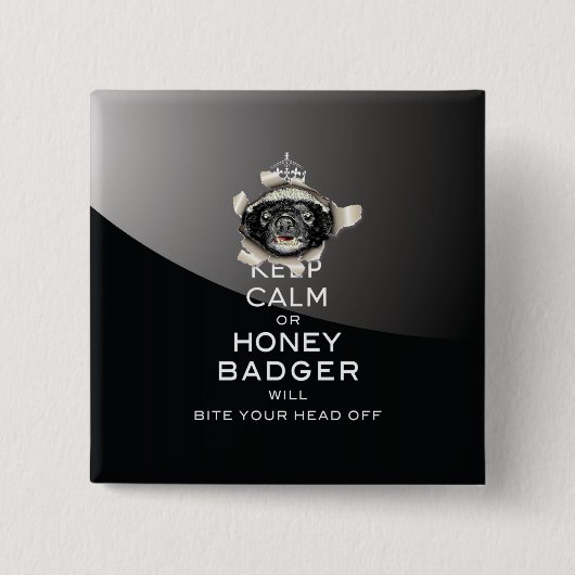 [53]保落ち着いて… 缶バッジ (正面)