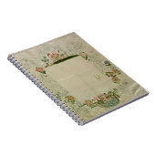 53: 鏡フレーム、着色されるの未完成の刺繍 ノートブック (右側)