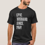 53 Wedding Anniversary For Him Epic Husband Since Tシャツ (正面)