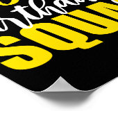 53rd Happy Birthday Squad Party Bday Family Group  ポスター (角)