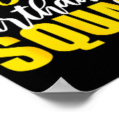 53rd Happy Birthday Squad Party Bday Family Group  ポスター (角)