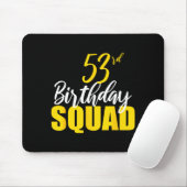 53rd Happy Birthday Squad Party Bday Family Group  マウスパッド (マウス)