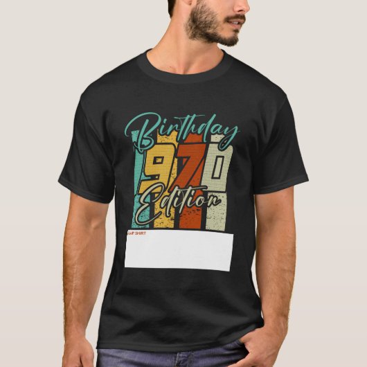 53th誕生日限定1970版レトロおもしろい tシャツ (正面)