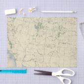 54の区域は1889年を潅漑しました 薄葉紙 (クラフト)