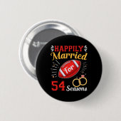 54シーズン幸せな結婚 54回目の結婚記念日 缶バッジ (正面&裏面)