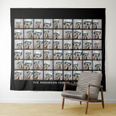 54スクエアフォトコラージュとシンプル文字 タペストリー (インサイチュ(横))