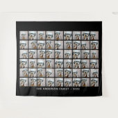 54スクエアフォトコラージュとシンプル文字 タペストリー (正面(横))