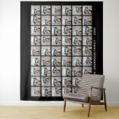 54スクエアフォトコラージュとシンプル文字 タペストリー (インサイチュ)