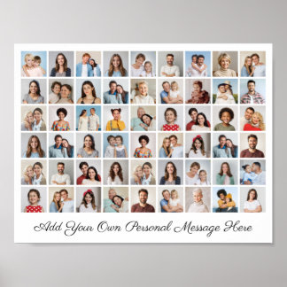 54フォトコラージュ自分のグリーティングポスターを追加 ポスター