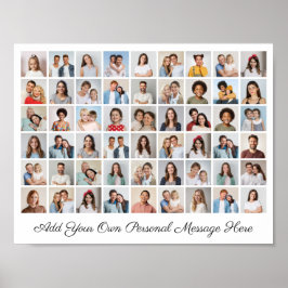 54フォトコラージュ自分のグリーティングポスターを追加 ポスター