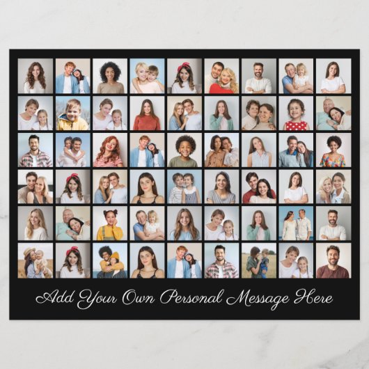 54フォトコラージュ自分のグリーティングラージカードを追加 (正面)