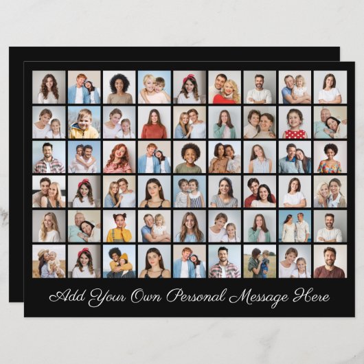 54フォトコラージュ自分のグリーティングラージカードを追加