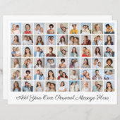 54フォトコラージュ自分の挨拶紙シートを追加 (正面/裏面)