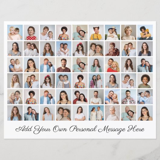 54フォトコラージュ自分の挨拶紙シートを追加 (正面)