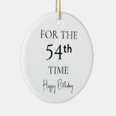 54回目の誕生日おめでとう セラミックオーナメント (右)