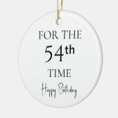54回目の誕生日おめでとう セラミックオーナメント (左)