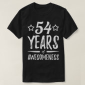 54年の素晴らしい54おもしろい番目の誕生日ギフトI Tシャツ (デザイン正面)