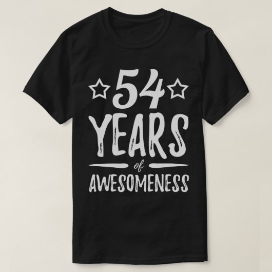 54年の素晴らしい54おもしろい番目の誕生日ギフトI Tシャツ (デザイン正面)