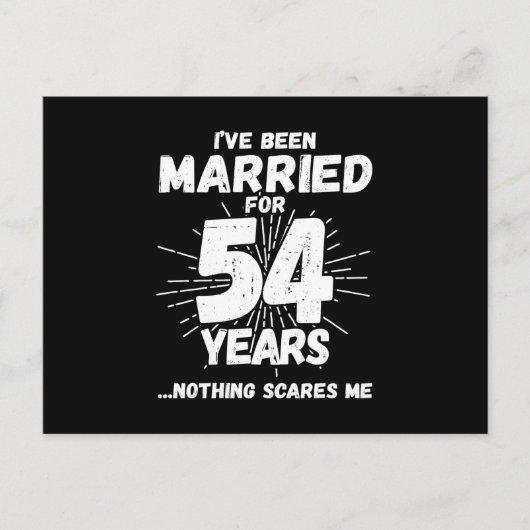 54年も結婚してるとカップルもさすがに面白いものだ、という54周年記念 ポストカード (正面)