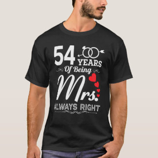 54年妻54周年結婚の日 Tシャツ