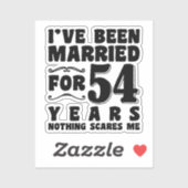 54年目の結婚記念日プレゼント シール (シート)