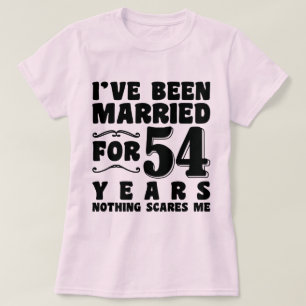 54年間の結婚記念日のプレゼント Tシャツ