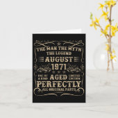 54歳の誕生日ギフト男性へ1971 54威厳があるt カード (黄色い花)