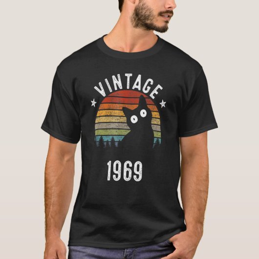 54歳の誕生日ヴィンテージ1969 54歳 Tシャツ (正面)